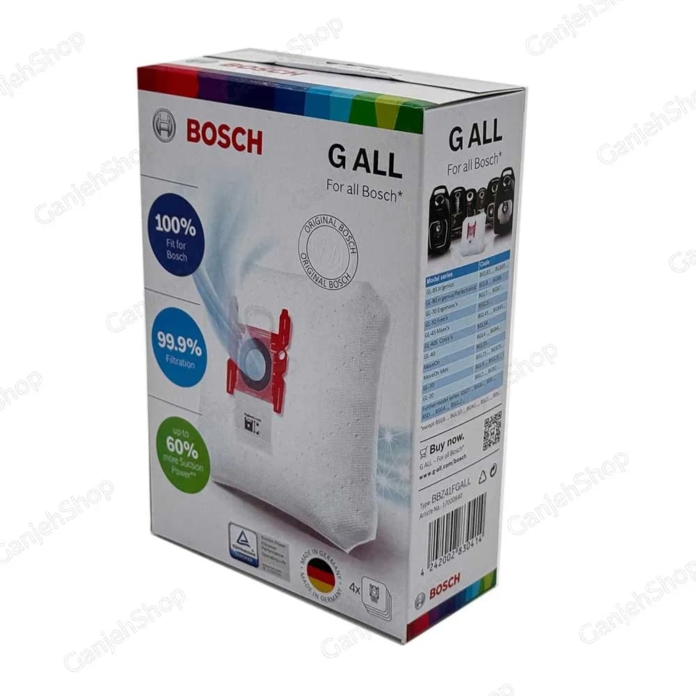 کیسه جاروبرقی بوش G ALL قرمز 4 عددی