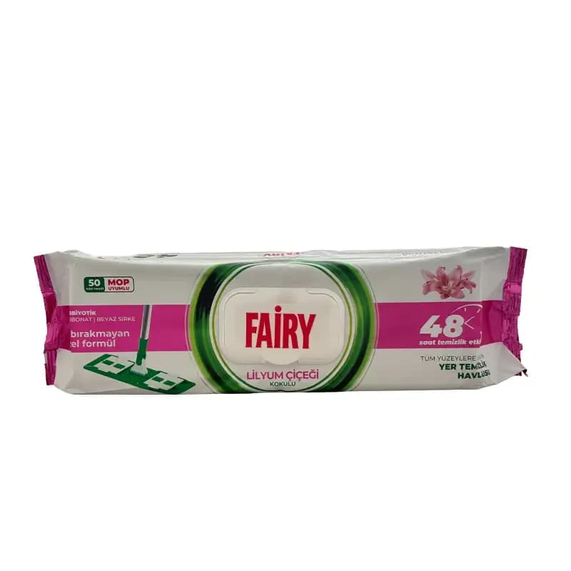 دستمال مرطوب مخصوص تی فیری - بسته 50 عددی
