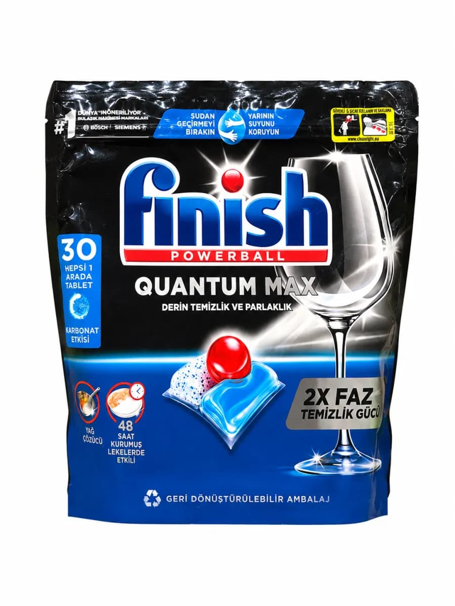 قرص ماشین ظرفشویی فینیش Finish مدل Quantum Max بسته 30 عددی