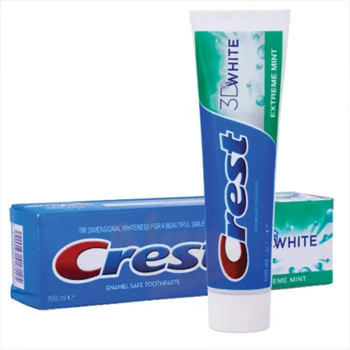 خمیر دندان کرست مدل 3D White حجم ۱۰۰ میل | سفید کننده و درخشان کننده